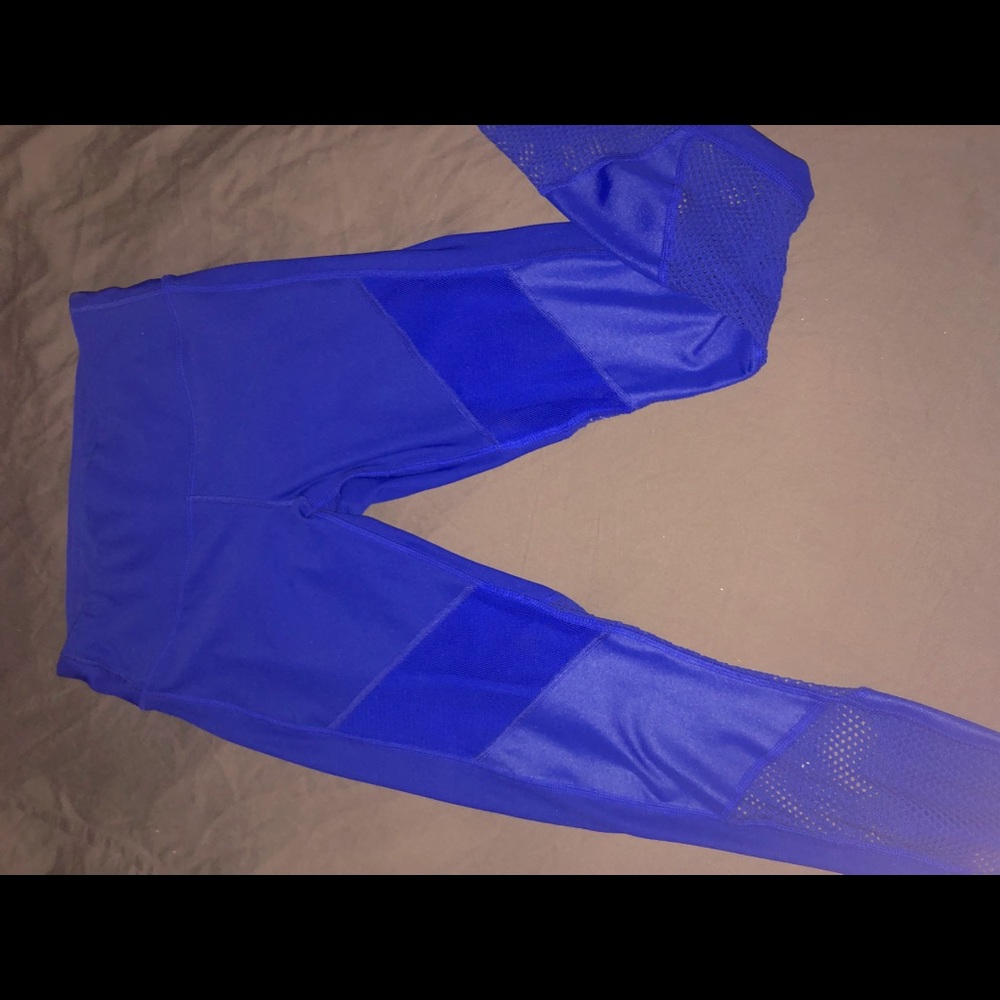 Blue work out leggings
